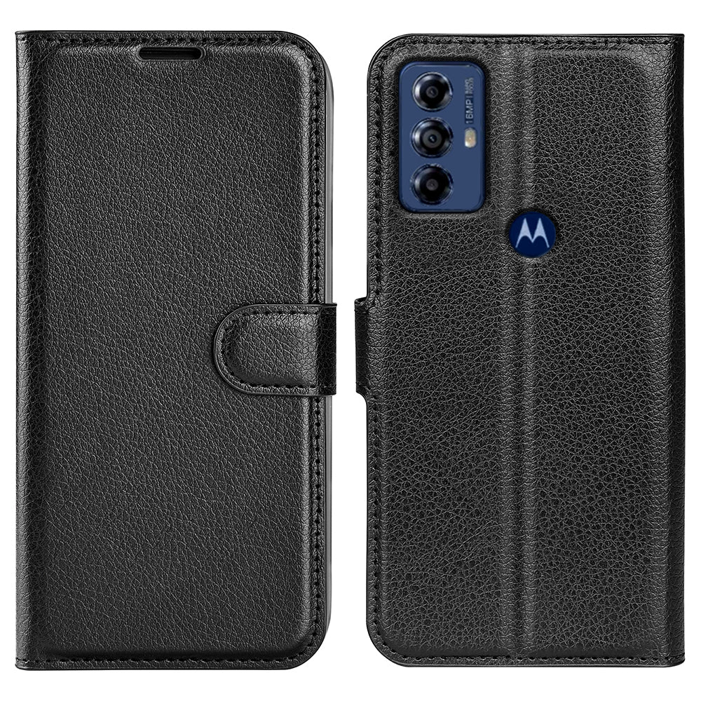 For Motorola Moto G Play (2023) 4G Wallet Cell Phone Cover Litchi Texture PU Leather Stand Full Protection Flip Anti-scratch Phone Case For Motorola Moto G Play (2023) 4G Wallet Cell Phone Cover Litchi Texture PU Leather Stand Full Protection Flip Anti-scratch Phone Case